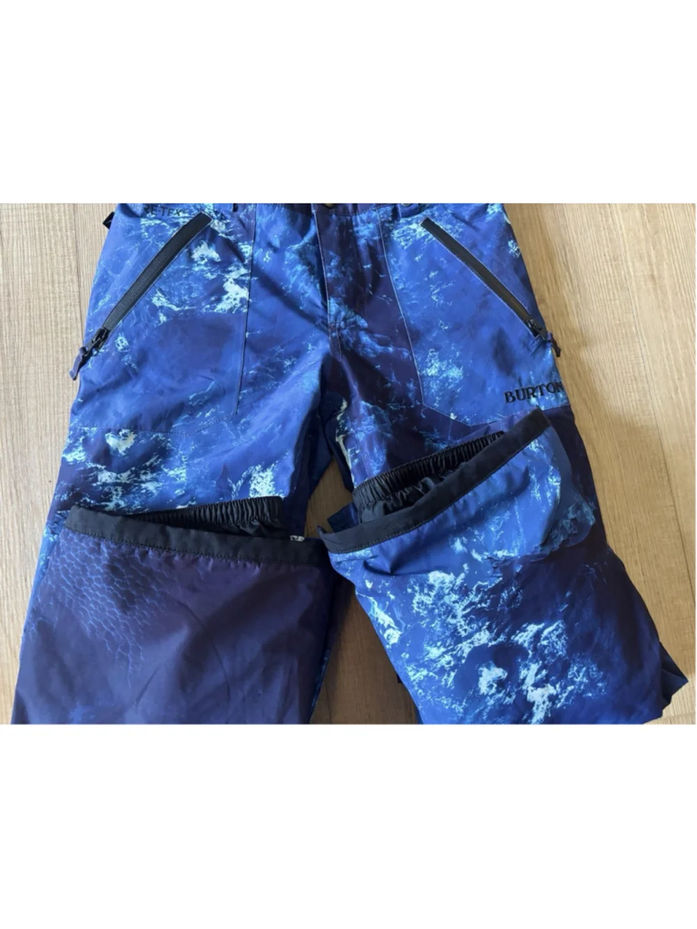 Burton Snow Pants Boys M Blue Gore-Tex Waterproof Relaxed Fit Insulated Skiing
